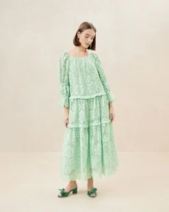 Loeffler Randall Antoinette Tiered Lace Dress| FOR THE GUESTS|FOR THE BRIDE