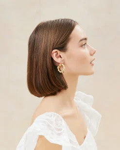 Loeffler Randall Atticus Gold Twisted Hoop Earrings| Event Essentials|Jessie Loves