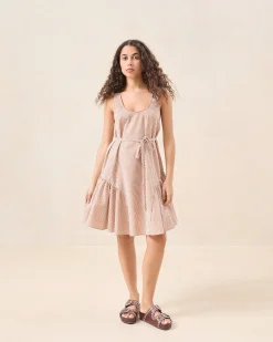 Loeffler Randall Avi Brown Gingham Swing Dress| Dresses