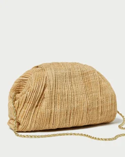 Loeffler Randall Bailey Natural/Crystal Dome Clutch| Event Essentials|Vacation Shop