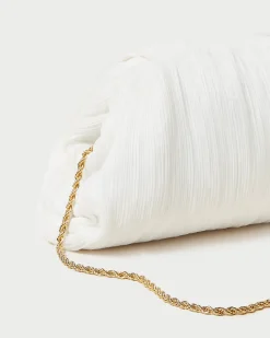 Loeffler Randall Bailey Natural/Crystal Dome Clutch| Event Essentials|Vacation Shop