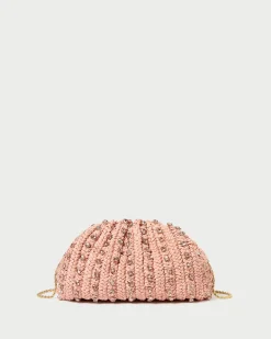 Loeffler Randall Bailey Natural/Crystal Dome Clutch| Event Essentials|Vacation Shop