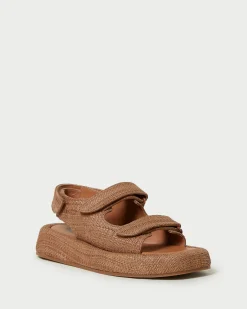 Loeffler Randall Blaise Raffia Platform Sandal| Flat Sandals