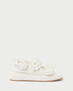 Loeffler Randall Blaise Raffia Platform Sandal| Flat Sandals