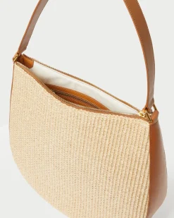 Loeffler Randall Bowen Natural Straw Hobo| Casual Staples|Totes