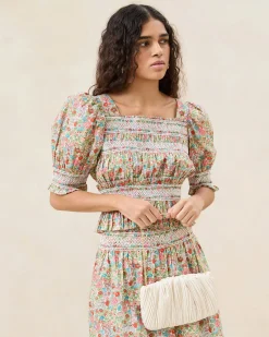 Loeffler Randall Brit Flat Pleated Clutch| SOMETHING BLUE|FOR THE BRIDE