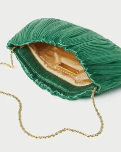 Loeffler Randall Brit Flat Pleated Clutch| SOMETHING BLUE|FOR THE BRIDE