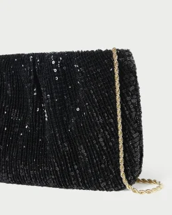 Loeffler Randall Brit Flat Pleated Clutch| SOMETHING BLUE|FOR THE BRIDE