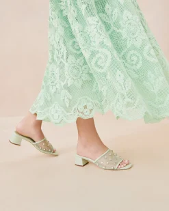 Loeffler Randall Brooke /Crystal Mesh Mule| FOR THE GUESTS|FOR THE BRIDE