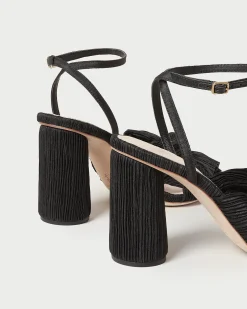 Loeffler Randall Camellia Pleated Bow Heel| Heeled Sandals