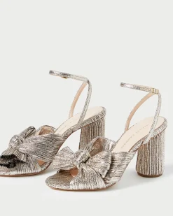 Loeffler Randall Camellia Pleated Bow Heel| SOMETHING BLUE|FOR THE BRIDE