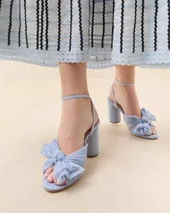 Loeffler Randall Camellia Pleated Bow Heel| SOMETHING BLUE|FOR THE BRIDE