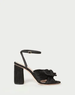 Loeffler Randall Camellia Pleated Bow Heel| FOR THE BRIDE|Heeled Sandals