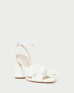 Loeffler Randall Camellia Pleated Bow Heel| SOMETHING BLUE|FOR THE BRIDE