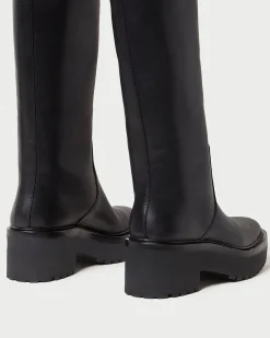 Loeffler Randall Carlee Black Tall Lug Boot| Boots