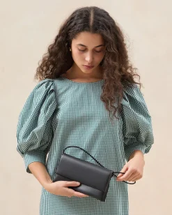 Loeffler Randall Charlee Satin Shoulder Bag| SOMETHING BLUE|Event Essentials