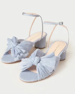 Loeffler Randall Dahlia Blue Floral Bow Heel| SOMETHING BLUE|FOR THE BRIDE