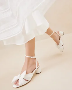 Loeffler Randall Dahlia Pleated Bow Heel| FOR THE GUESTS|FOR THE BRIDE