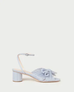Loeffler Randall Dahlia Pleated Bow Heel| FOR THE BRIDE|Heeled Sandals