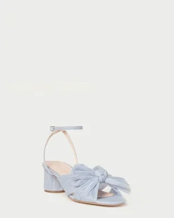 Loeffler Randall Dahlia Pearl Pleated Bow Heel| SOMETHING BLUE|FOR THE BRIDE