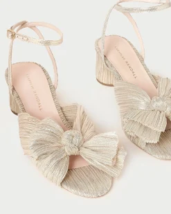 Loeffler Randall Dahlia Pearl Pleated Bow Heel| SOMETHING BLUE|FOR THE BRIDE