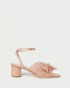 Loeffler Randall Dahlia Pearl Pleated Bow Heel| SOMETHING BLUE|FOR THE BRIDE