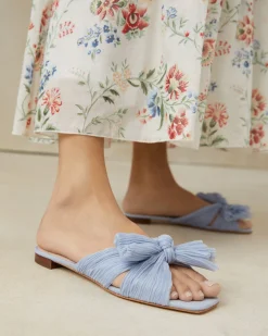 Loeffler Randall Daphne Bow Slide| SOMETHING BLUE|FOR THE BRIDE