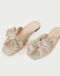 Loeffler Randall Daphne Bow Slide| Flat Sandals