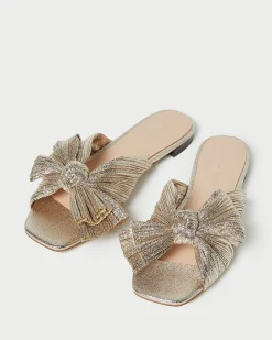 Loeffler Randall Daphne Bow Slide| Flat Sandals