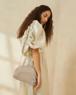 Loeffler Randall Doreen Gold Diamanté Frame Pouch| Clutches