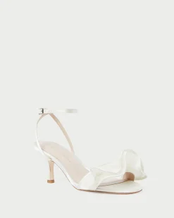 Loeffler Randall Elena Pearl Pleated Ruffle Sandal| FOR THE BRIDE|Heeled Sandals