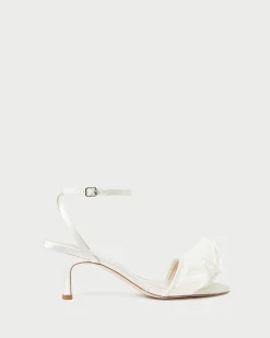 Loeffler Randall Elena Pearl Pleated Ruffle Sandal| FOR THE BRIDE|Heeled Sandals
