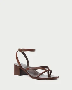 Loeffler Randall Eloise Leather Heeled Sandal| Casual Staples|Heeled Sandals