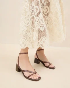 Loeffler Randall Eloise Leather Heeled Sandal| Casual Staples|Vacation Shop