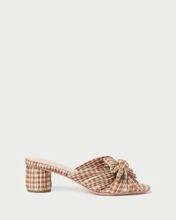 Loeffler Randall Emilia Pleated Bow Heel| Heeled Sandals