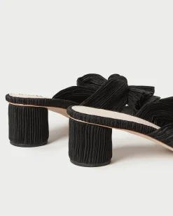 Loeffler Randall Emilia Pleated Bow Heel| Heeled Sandals