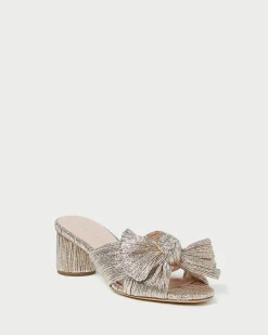 Loeffler Randall Emilia Pleated Bow Heel| FOR THE GUESTS|FOR THE BRIDE