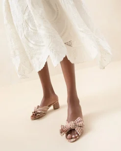 Loeffler Randall Emilia Pleated Bow Heel| FOR THE GUESTS|FOR THE BRIDE