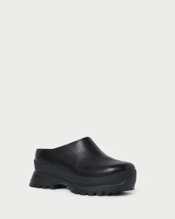 Loeffler Randall Gemma Black Leather Lug Mule| Jessie Loves|Flats & Loafers