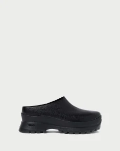 Loeffler Randall Gemma Black Leather Lug Mule| Jessie Loves|Flats & Loafers