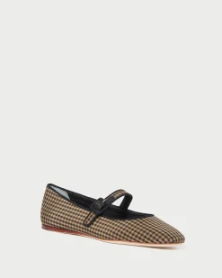 Loeffler Randall Ginger Brown Moiré Mary Jane| Jessie Loves|Flats & Loafers