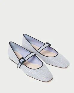 Loeffler Randall Ginger Brown Moiré Mary Jane| Jessie Loves|Flats & Loafers