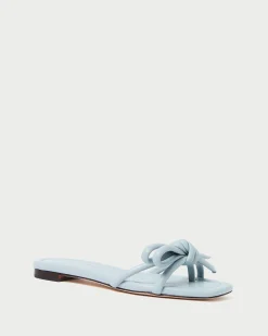 Loeffler Randall Hadley Leather Bow Sandal| SOMETHING BLUE|FOR THE BRIDE