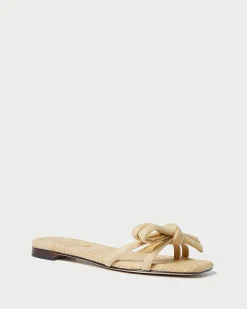 Loeffler Randall Hadley Leather Bow Sandal| SOMETHING BLUE|FOR THE BRIDE