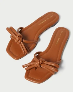 Loeffler Randall Hadley Brown Bow Sandal| Casual Staples|Vacation Shop
