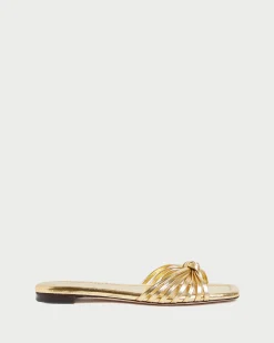 Loeffler Randall Izzie Leather Knot Sandal| FOR THE BRIDE|Flat Sandals