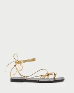 Loeffler Randall Jude Leather Flat Sandal| Casual Staples|Vacation Shop