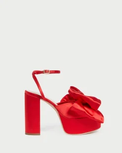 Loeffler Randall Kiki Satin Platform Sandal| FOR THE BRIDE|Heeled Sandals