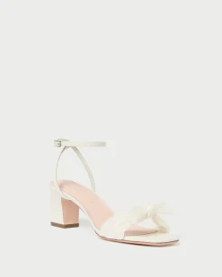 Loeffler Randall Kimora Pleated Bow Heel| Event Essentials|Heeled Sandals
