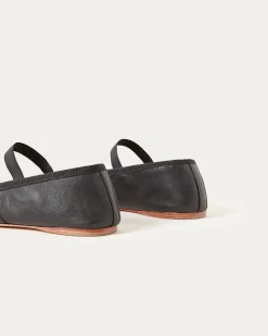 Loeffler Randall Leonie Chocolate Leather Flat| Flats & Loafers